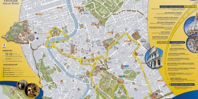 خريطة روما فتح جولة حافلة 