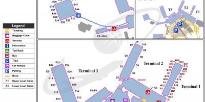 مطار ليوناردو دا فينشي الدولي خريطة