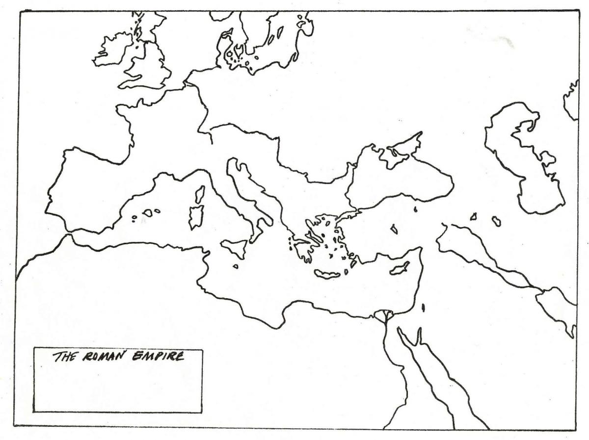 روما القديمة خريطة ورقة الإجابات