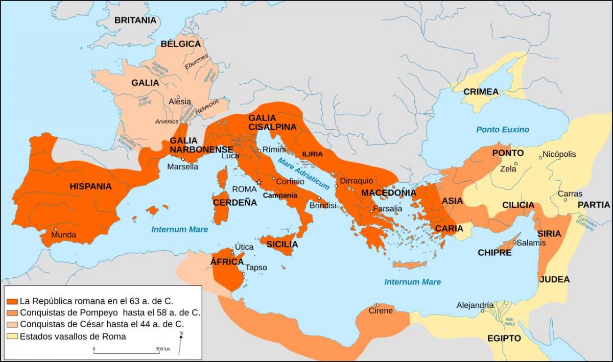 خريطة قديمة روما