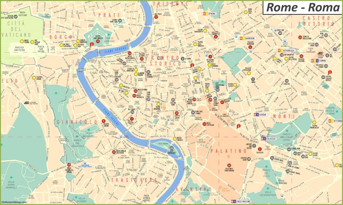 روما خريطة المدينة