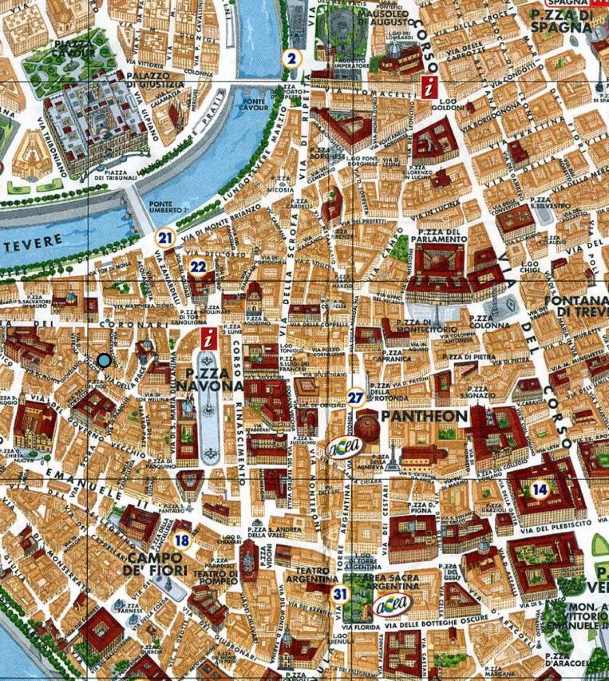 خريطة روما ساحة نافونا