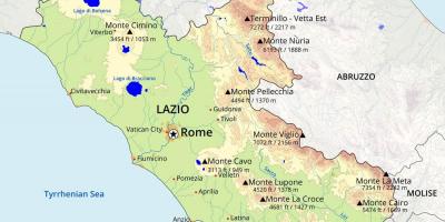 روما خريطة طبوغرافية