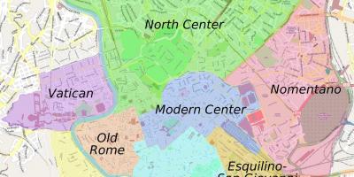 خريطة الرومانية الأحياء