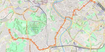 خريطة روما ساعة مسار الحافلة