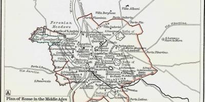 خريطة القرون الوسطى روما